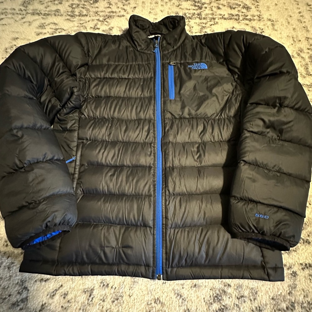 North Face Jacket, 550 Down, Small RARE Colors Puffer Fixed LOOK